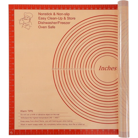 Silicone Pastry Mat 36x24 Inch Extra Large Baking Mat, Nonstick Kitchen Counter Kneading Board, Perfect for Dough, Pastry, Dough Rolling, Fondant, Pie Crust, Fondant, Cookies, Bread, Pasta, Pizza