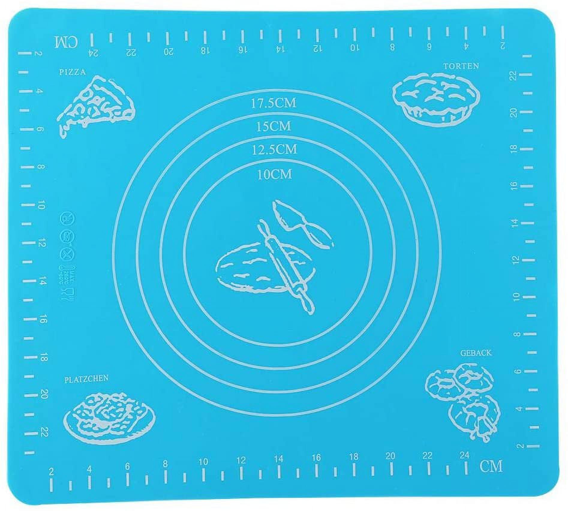 Silicone Pastry Mat Extra Thick Non Stick Baking Mat with Measurement