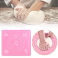 thumbnail image 1 of Silicone Pastry Mat, Non Stick Baking Mat with Measurements and Edge Heightening, Food Grade Silicone Rolling Mat for Pastry, Bread, Cookies, Pizza, Fondant, Pasta, 1 Pcs, 11.4x10.23", 1 of 6