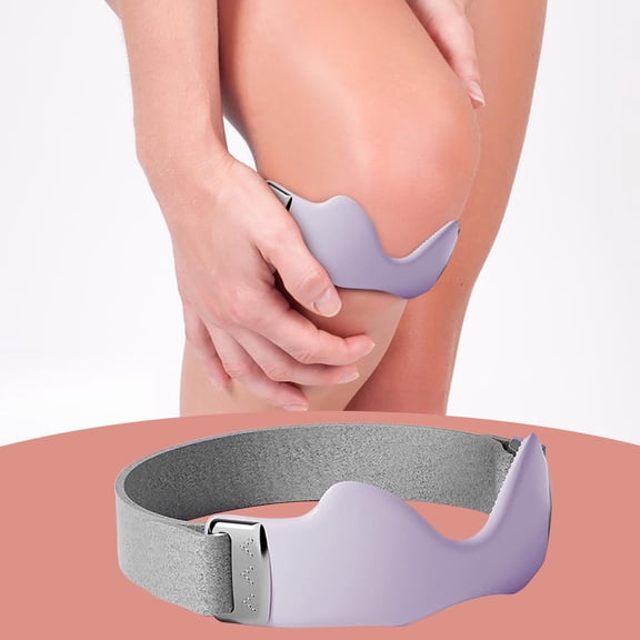 Silicone Patella Strap  Adjustable Knee Support for Sports & Workout,Purple