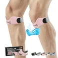 thumbnail image 1 of Silicone Patellar Tendon Support Strap 2-Pack – Adjustable Knee Support Brace for Pain Relief, Non-Slip Patella Band for Running, Basketball, Hiking, Tendonitis & Jumpers Knee（Pink）, 1 of 11