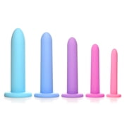 Passion Silicone Waterproof Pelvic Kegel Exerciser Set with Suction-Cup, 5 Picecs
