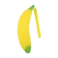 thumbnail image 1 of Silicone Pencil Holder Banana Shape, Washable Durable, Zipper Closure, for Stationery Cosmetic Brush Storage, 1 of 4