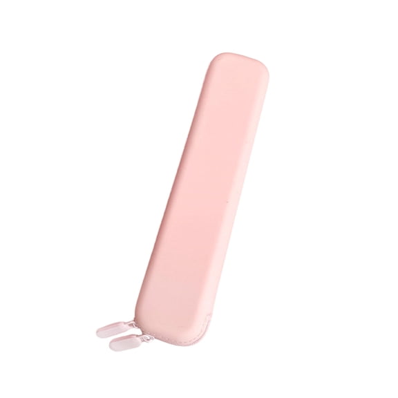 Silicone Pencil Pouch, Waterproof Minimalist Pencil Case for s, Holds 30 Pens, Compact Office Travel Storage Bag, 8.86 x 1.97 Inches