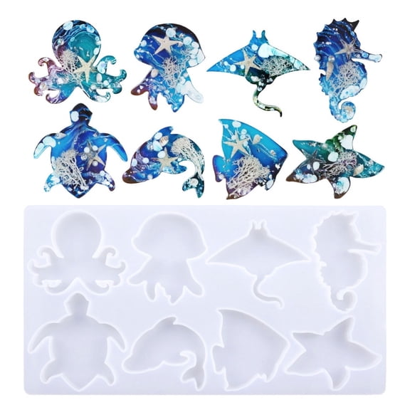 Silicone Pendant Moulds Clay Molds Silicone Keychain Moulds Silicone Material Perfect Gift for Hand Making Lovers Friend