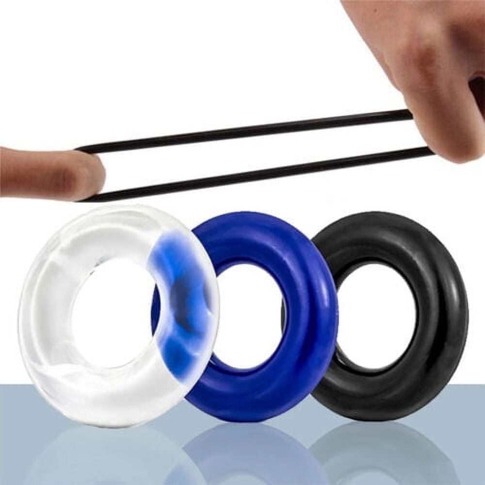 Silicone Penis Sex for Men, Super Stretchy Rings for Male Pleasure,Clear+Black+Blue,3 Pcs - Walmart.com
