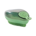 thumbnail image 1 of Silicone Pet Bath Brush with Shampoo Dispenser - Gentle Massage Scrubber for Dogs & Cats - Floating Hair Removal Tool for Bath Time, 1 of 5