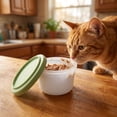 thumbnail image 1 of Silicone Pet Food Storage Container 8.2cm, Microwave and Freezer Safe Sealed Lid for Cat Wet Food, Airtight Mini Food Container for Fridge Storage, Reusable Food Grade Container for Pets, 1 of 7