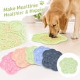 thumbnail image 1 of Silicone Pet Mat, 8 Inch Dog Licking Mat, Slow Feeder for Dogs and Cats, Pet Feeding Mat for Relaxation Relief, Non Slip Lick Mat for and Water, Light Pink, 1 Pack, 1 of 6