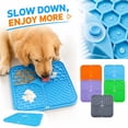 thumbnail image 1 of Silicone Pet Mat Lick Mat for Dogs 6 Inch Small Silicone Mat Dog Slow Feeder for Relaxation Relief Non Slip Grey Pet Feeding Mat for and Water, 1 Pack, 1 of 5