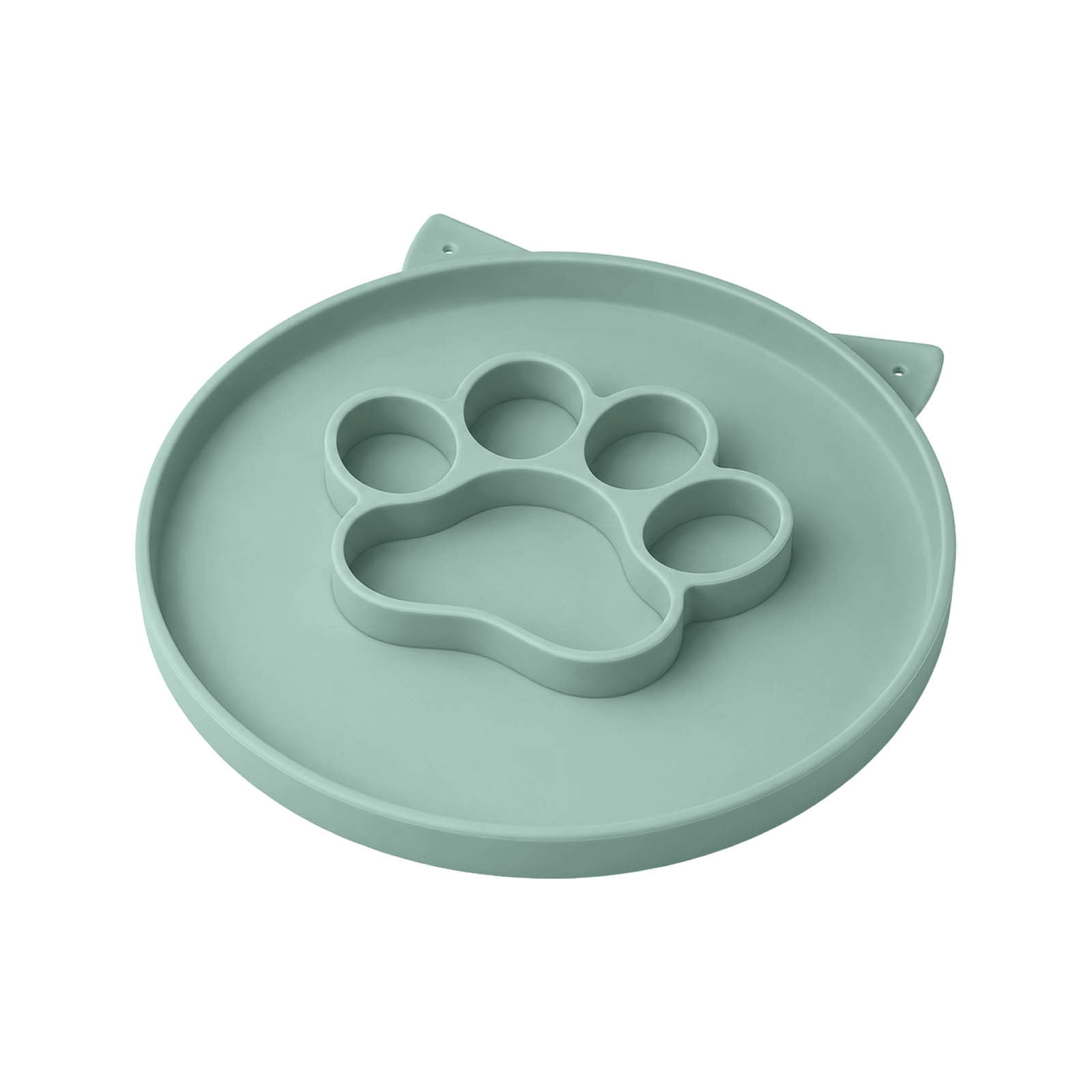 Silicone Pet Slow Feeder Dish for Cats and Small Pets at Meal Times ...