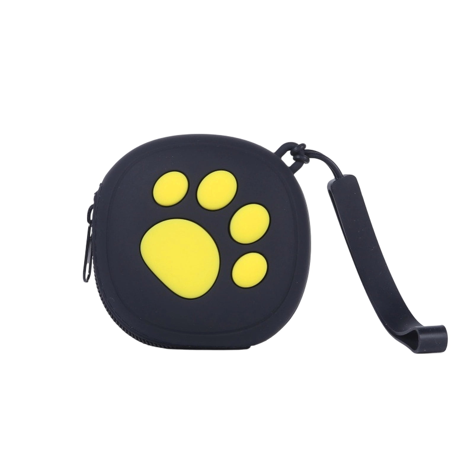 Silicone Pet Storage Box, Lanyard‑Attached Paw‑Pattern Zipper Snack ...