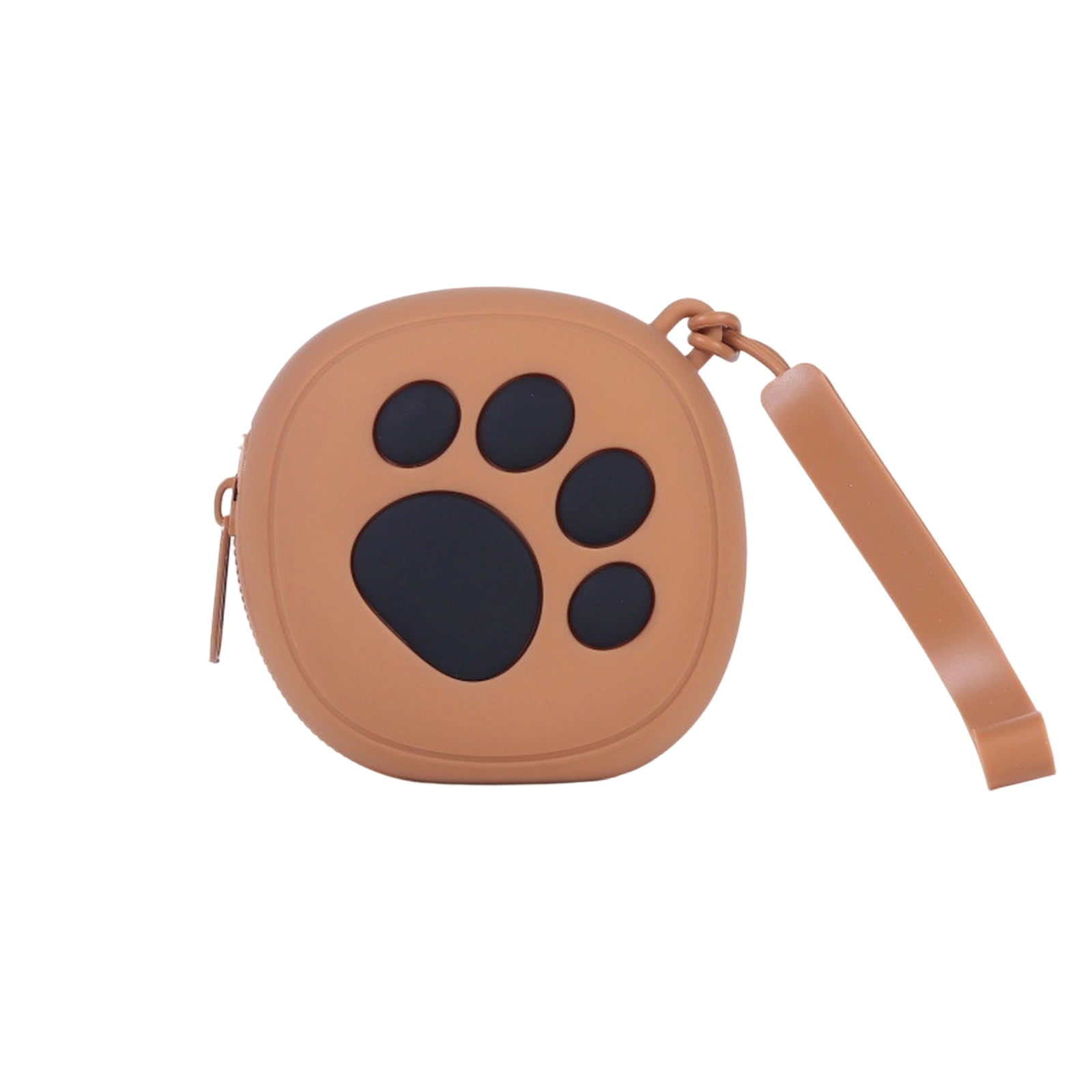 Silicone Pet Storage Box, Lanyard‑Attached Paw‑Pattern Zipper Snack ...