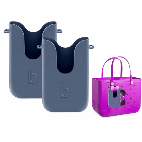 Silicone Phone Holder for Bogg Bags, Compatible Phone Case Attachment, Beach Tote Bag Accessory – Ideal Holder for Bogg & Similar Beach Bags (Blue Dune)