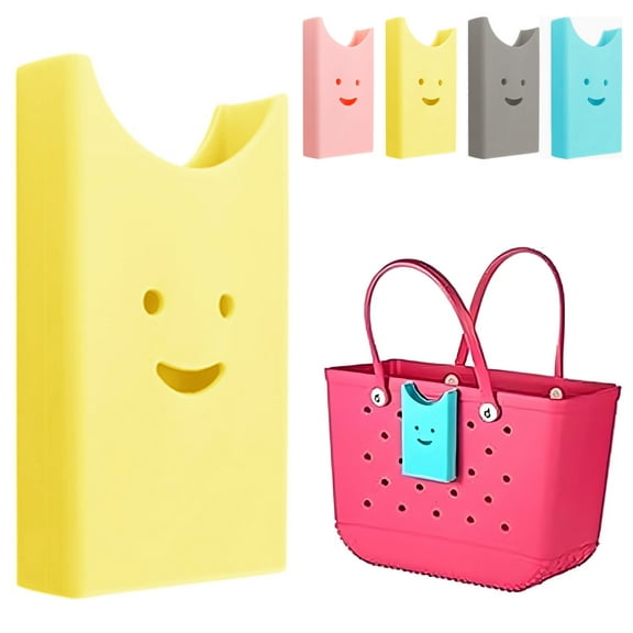 Silicone Phone Holder Compatible with Bogg Bag, Universal Size for iPhone and Android Phones, Phone Case Insert to Keep Phone Easy Reach Reusable and Decorative Charm Accessories for Storage
