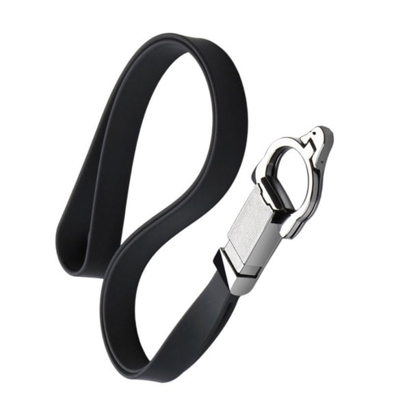 Silicone Phone Lanyard Strap with Detachable Metal Rings Stand for Viewing & Hands frees Use