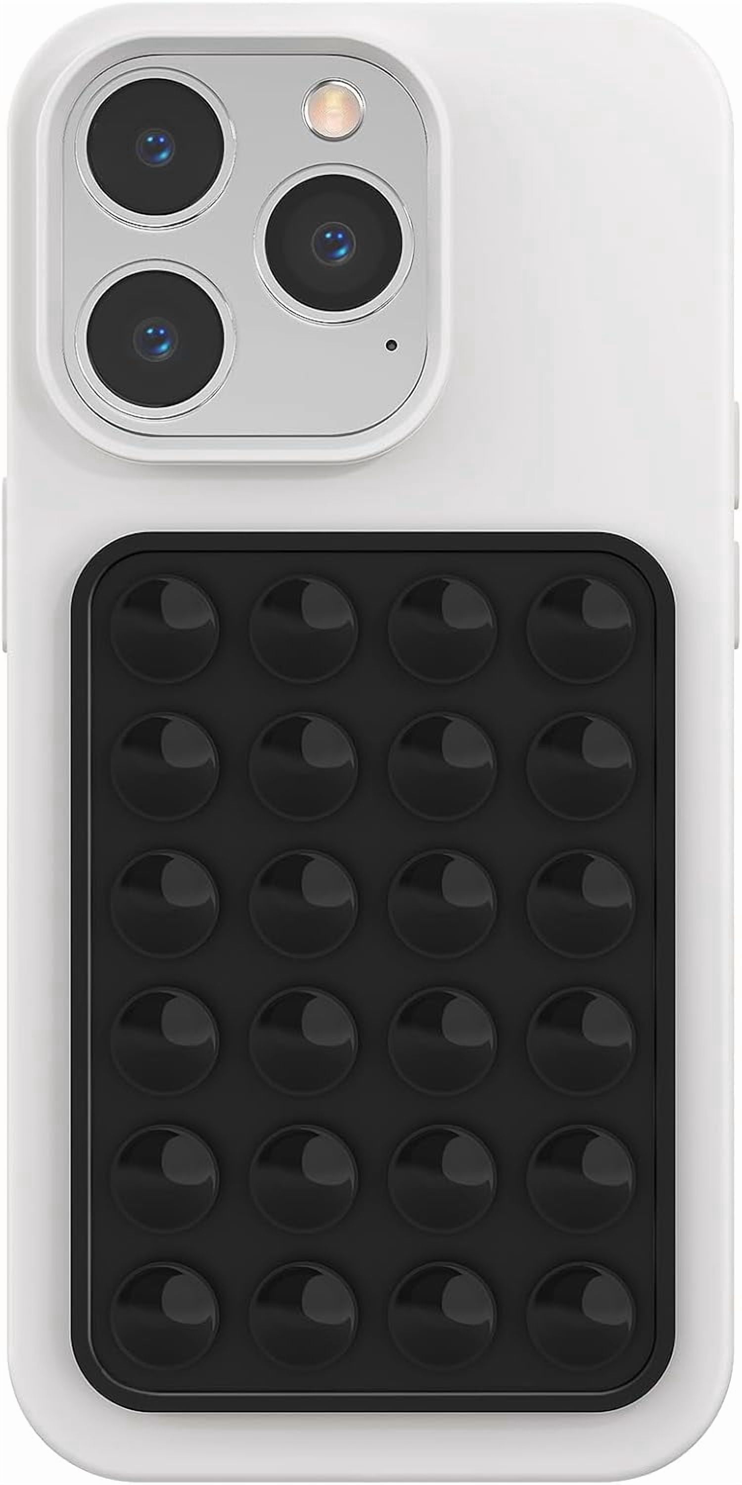 Silicone Phone Sticky Grip, Suction Case Mount for iPhone and Android, Hands-Free Cell Mobile Fidget Mirror Holder Selfies Videos
