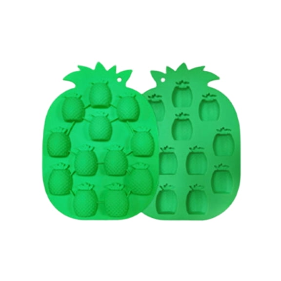 Silicone Pineapple Ice Mold, DIY Chocolate and Baking Mold for Handmade Treats and Ice Trays, Versatile Kitchen Gadget for Parties and Creative Food Decor, Green