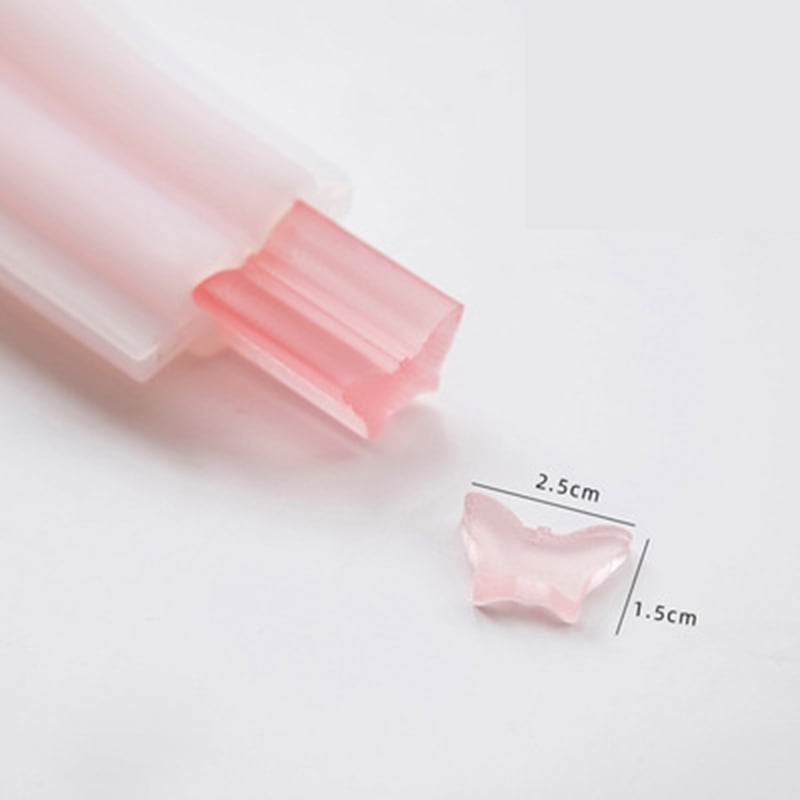 Silicone Pipe Tube Column Mold Embed Cute Soap Making Supplies Candle  Making Supplies Tools For DIY tool New - Butterfly 