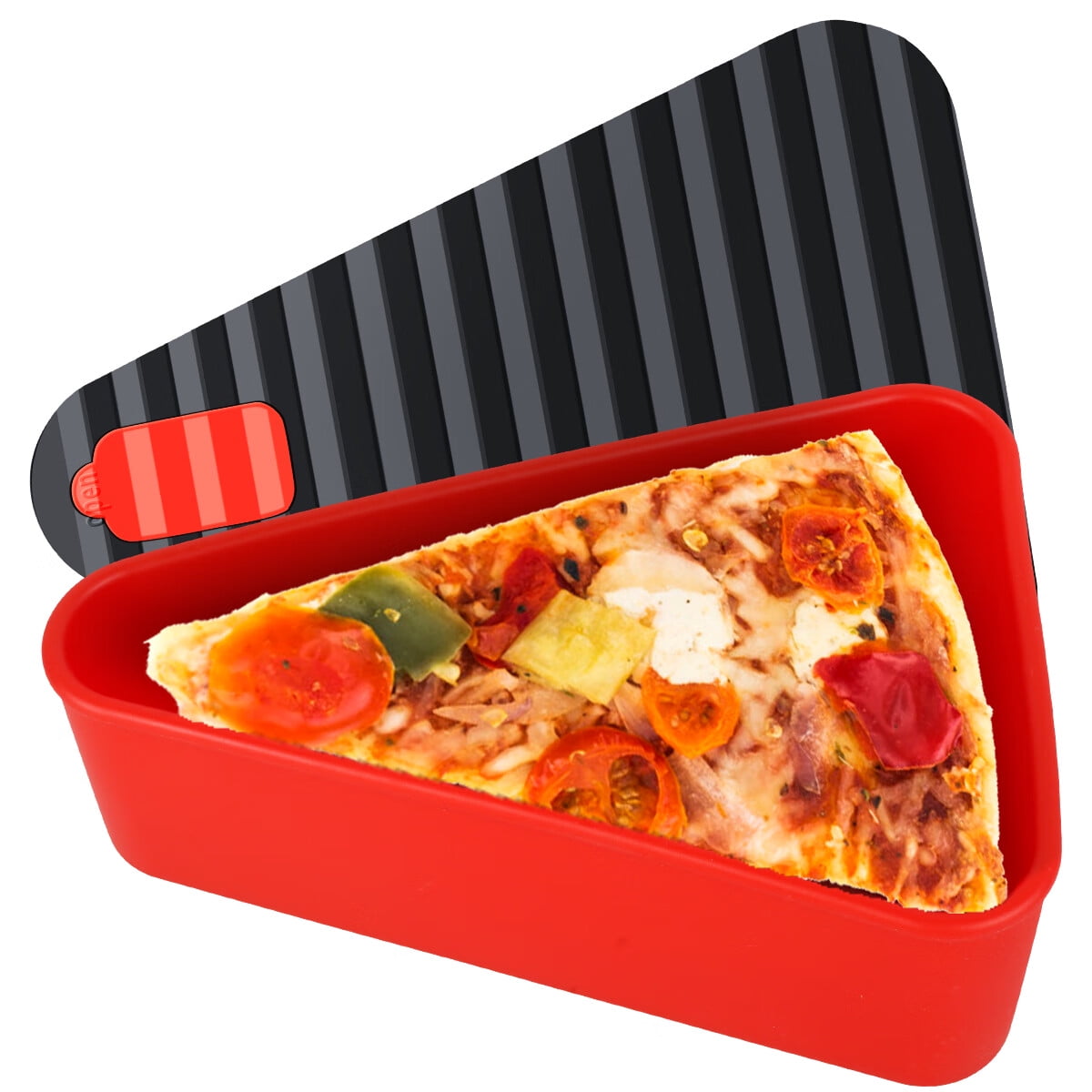Leftover Top Seller Pizza Storage Container Foldable Reusable Box Silicone  Expandable Silicone Pizza Container With 5 Microwavab