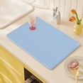 thumbnail image 1 of Silicone Placemat with Raised Edge, Non Slip Portable Dining Table Mat, Washable Heat Resistant Silicone Mat, 15.6x11.8 Inches, 1 of 3