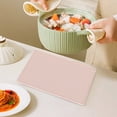 thumbnail image 1 of Silicone Placemat with Raised Edge, Non Slip Portable Dining Table Mat, Washable Heat Resistant Silicone Mat, 15.6x11.8 Inches, 1 of 3
