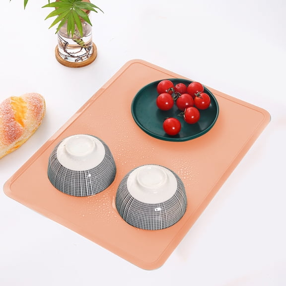 Silicone Placemats, Non-Slip Heat Resistant Table Mats, Set of 1, 15x11 Inches, Easy Clean Foldable for Dining