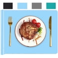 thumbnail image 1 of Silicone Placemats Silicone Table Mat, Large Kitchen Counter Protector Mat Heat Resistant Nonslip, 16" x 24" - Blue, 1 of 7