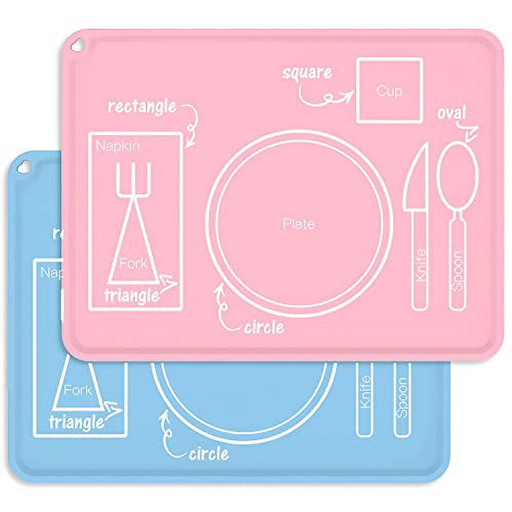 Silicone Placemats for Baby, Montessori Kids Placemat Toddlers Food