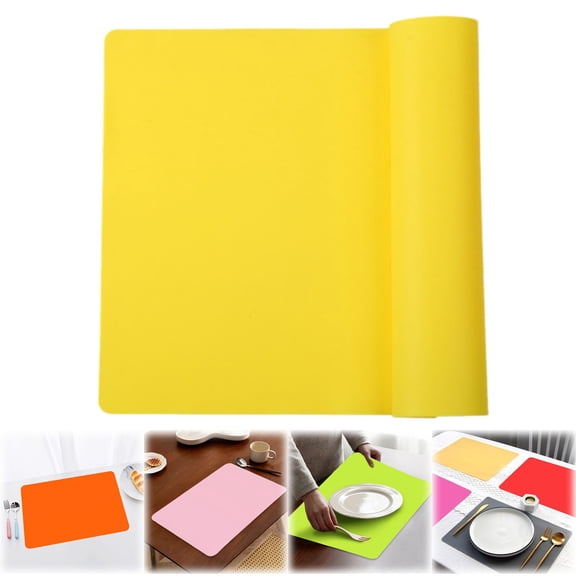Silicone Placemats for Kitchen Counter, 1PC Waterproof Placemats for Dining Kitchen Table, Heat Resistant Mat, Silicone Craft Mat, Silicone Placemat