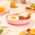 thumbnail image 1 of Silicone Plates for Seniors Elderly Adaptive Feeding Dinnerware Flexible Tableware Everyday Use Adults Kids Non- Dining Set, 7.8 in, Red, 1 of 8