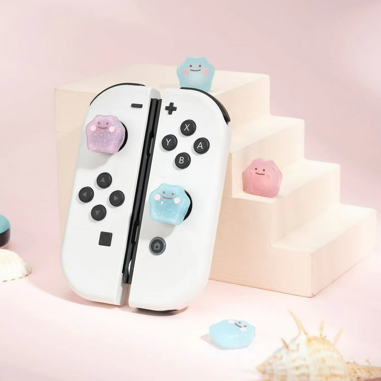 Silicone Pokémon-Themed Ditto Joycon Thumb Grips, Joystick Rocker