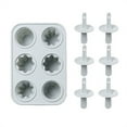 thumbnail image 1 of Silicone Molds Set of 6 â Ice Cube Trays with Sticks for Homemade Frozen Treats, Easy-Release DIY Ice Cream, Egg Bites & Lollipop Makers â for Kids, 1 of 9