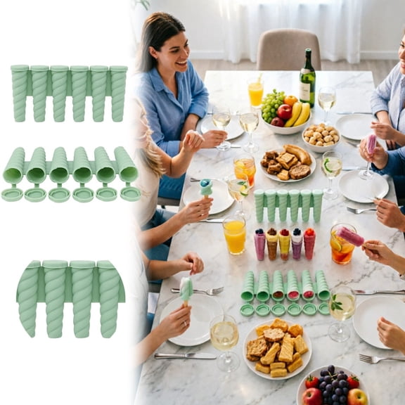 Silicone Molds Set Reusable Ice Pop Maker For Kids Adults Summer Treats
