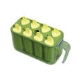 thumbnail image 1 of Silicone Popsicle Molds, Silicone Food Freezer Molds, Large Capacity, 8 Cavity, Green, Diy Cold Treats, Yogurt Juice Preparation, 1 Set, 1 of 5