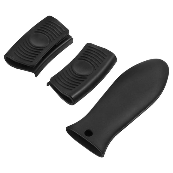3 Pcs Silicone Pot Handle Holders Oven Handle Covers Potholders Clamp Metal Grip Kitchen Tool