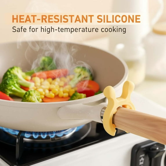 Silicone Pot Handle Holder Spatula Rack Non-Slip Kitchen Utensil ...