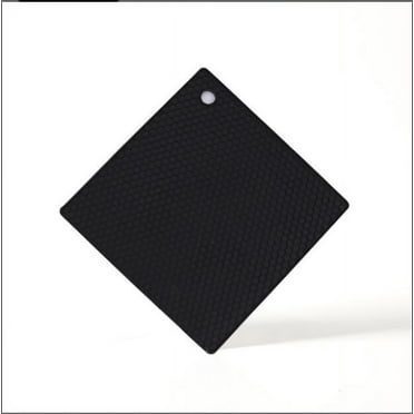Silicone Pot Holder, Multipurpose Non-Slip Insulation Honeycomb Rubber Hot Pads, Heat Resistant Antislip Place Mat, Pack of 2