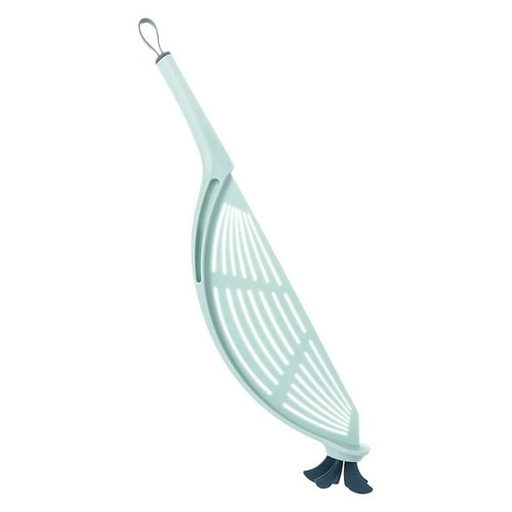Silicone Pot Strainer with Handle, Flexible Pasta and Vegetable Draining Tool, Heat Resistant Mesh Fits All Pots Bowls and Pans, 14.17 Inch Kitchen Colander