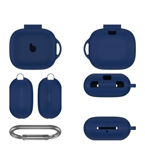 Silicone Protective Case For Beats Powerbeats Pro 2 Sports Headphones Simple Dustproof Shockproof Protective Cover Case Soft Silicone Sleeve With Keychain