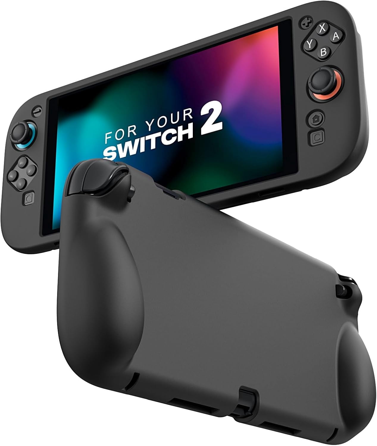 Silicone Protective Case for NS Switch 2 2025 - Soft Grip Cover with ...