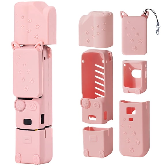Silicone Protective Case Sleeve for DJI POCKET 3, Soft Skin Cover Camera Screen Lens Body Cover for Osmo Pocket 3 All-Round Protection Guard Protector Shell Accessories