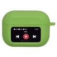 thumbnail image 1 of Silicone Protective Case for AirPods A9pro with Screen, Slim Fit, Shockproof, Full Coverage, Washable, Green, 1 of 7