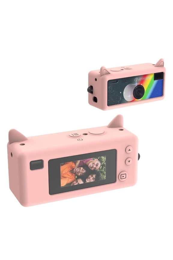 Silicone Protective Case for Kodak Charmera Camera, Cute Kitten Soft Shell Anti Drop Cover with Keychain Camera Protection