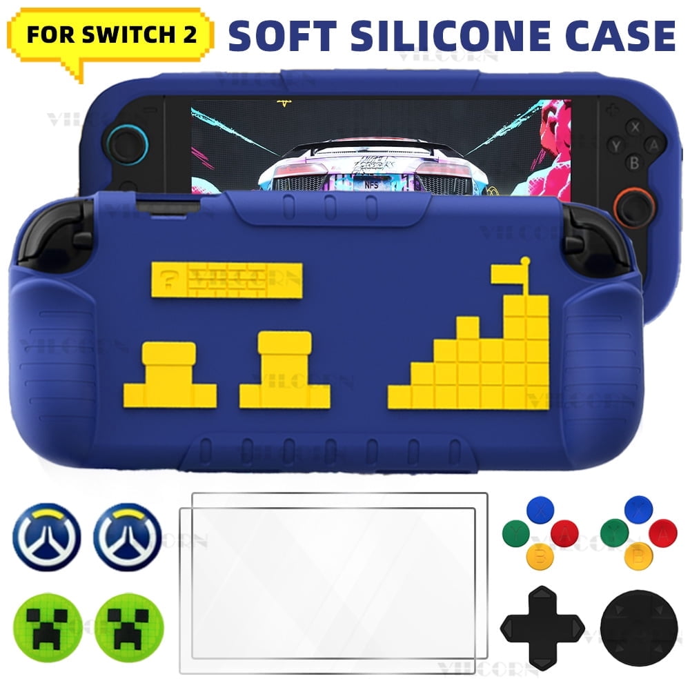 Silicone Protective Case for Nintendo Switch 2, Screen Protector ...