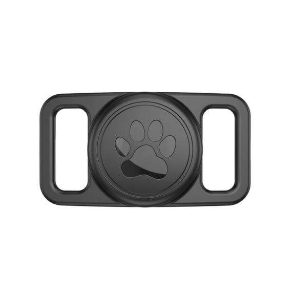 Silicone Protective Case for Pet Tracker Collar, Shockproof GPS Tracking Device Cover for Dogs and Cats Accessory, Black