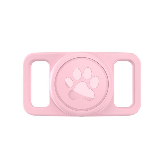 Silicone Protective Case for Pet Tracker Collar, Shockproof GPS Tracking Device Cover for Dogs and Cats Accessory, Pink