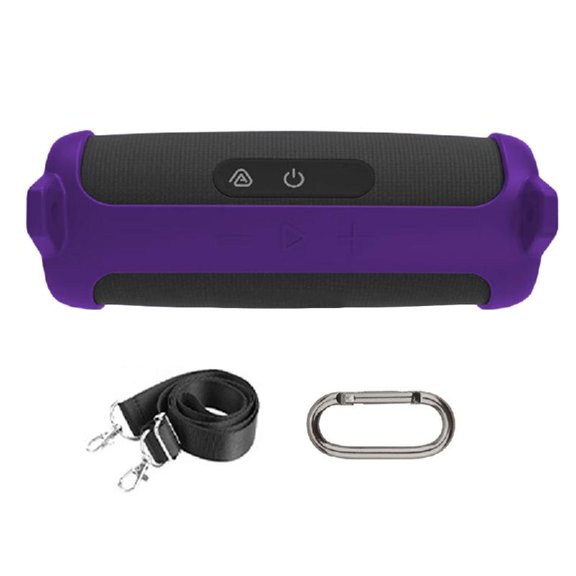 Silicone Protective Cover For Flip 7 Speaker Case Shoulder Strap Carabiner