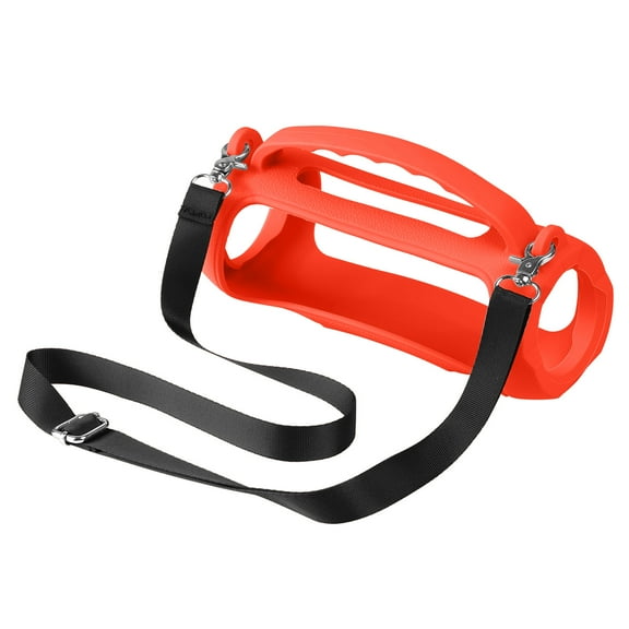 Silicone Case with Shoulder Straps for 5 Portable Speakers Ensures Safetys of Speakers