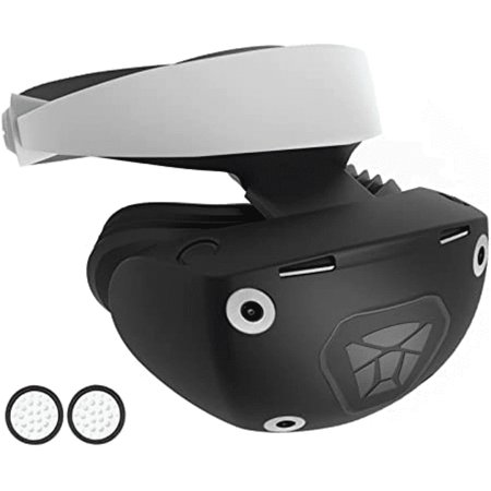 Silicone Protective Cover for PS VR2,Compatible with PS VR2 VR Headset Helmet Protective Shell Case with Lens Cover